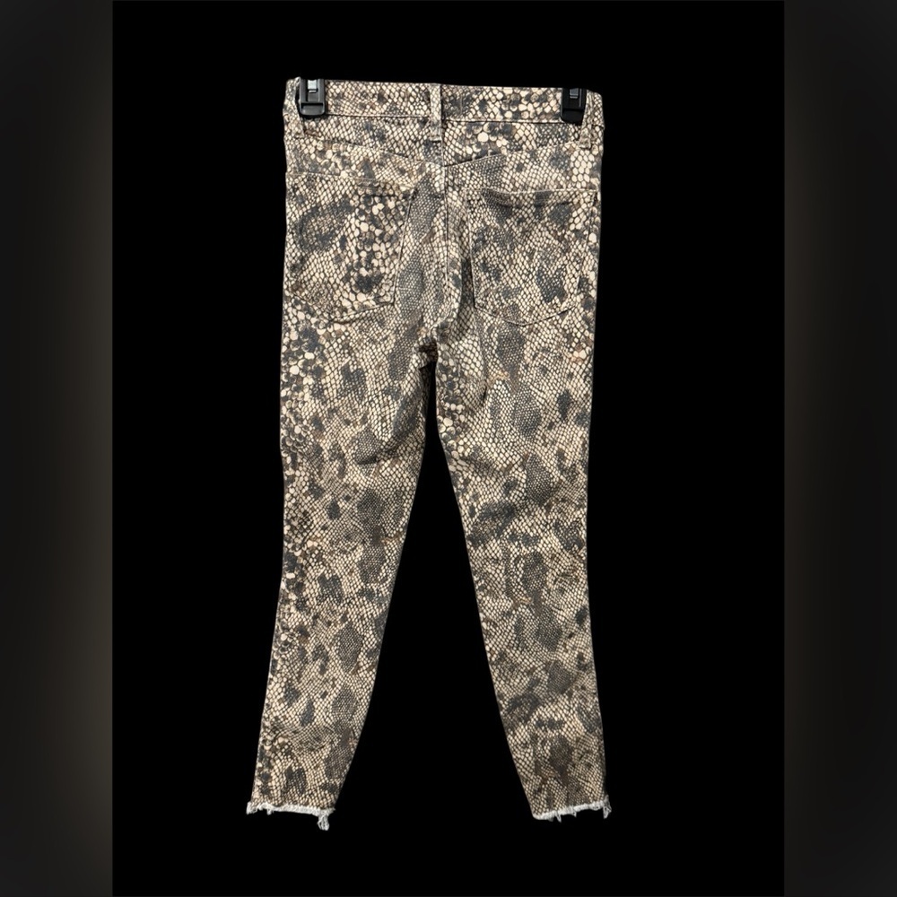 Free People Hi-Rise Snakeskin Print Skinny Jean - Picture 3 of 5